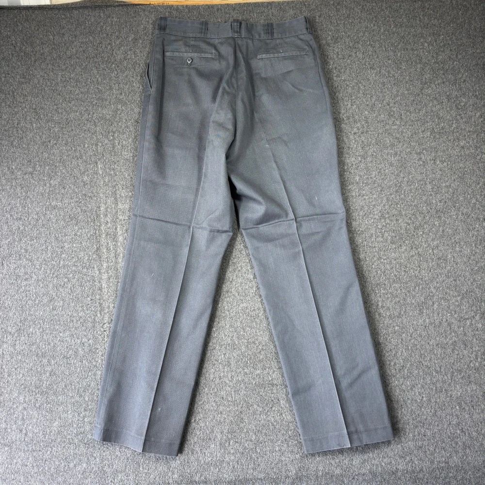 Vintage Big Mac JCPenney Mens Gray Work Pants 36x32 Made in USA Straight Leg
